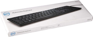 Dell Wired Multimedia Keyboard, KB216-BK-US, Black